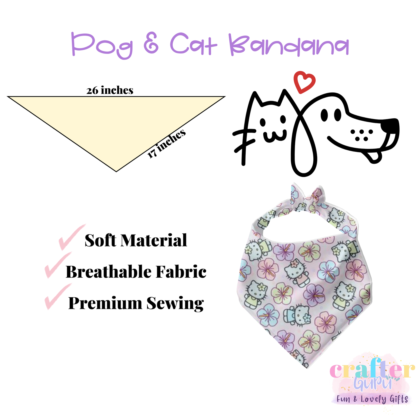 Luxury Pet Bandana #2004