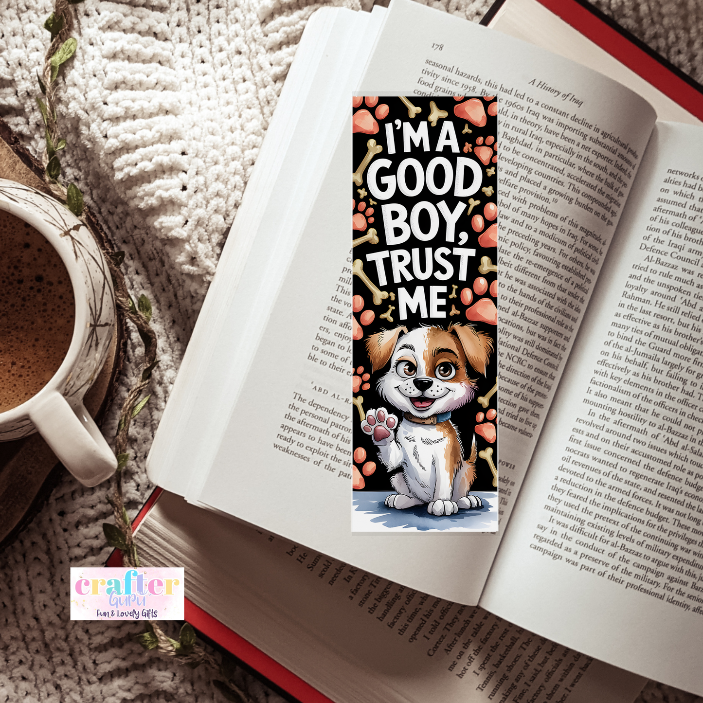 🐶 "I’m a Good Boy, Trust Me" – Funny Dog Bookmark