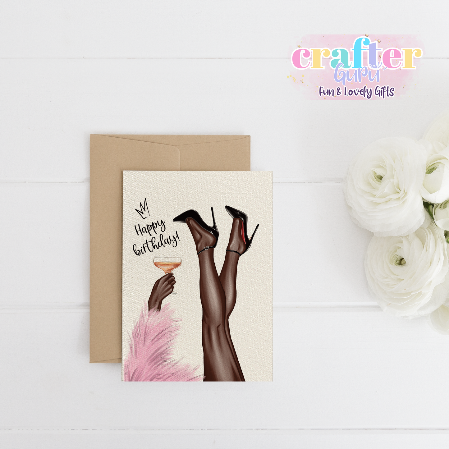 Legs, Bubbles & Birthday Fun! Happy Birthday Card