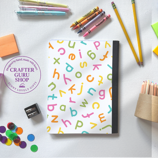 Personalized Alphabet Notebook 🌈✏️CN0019