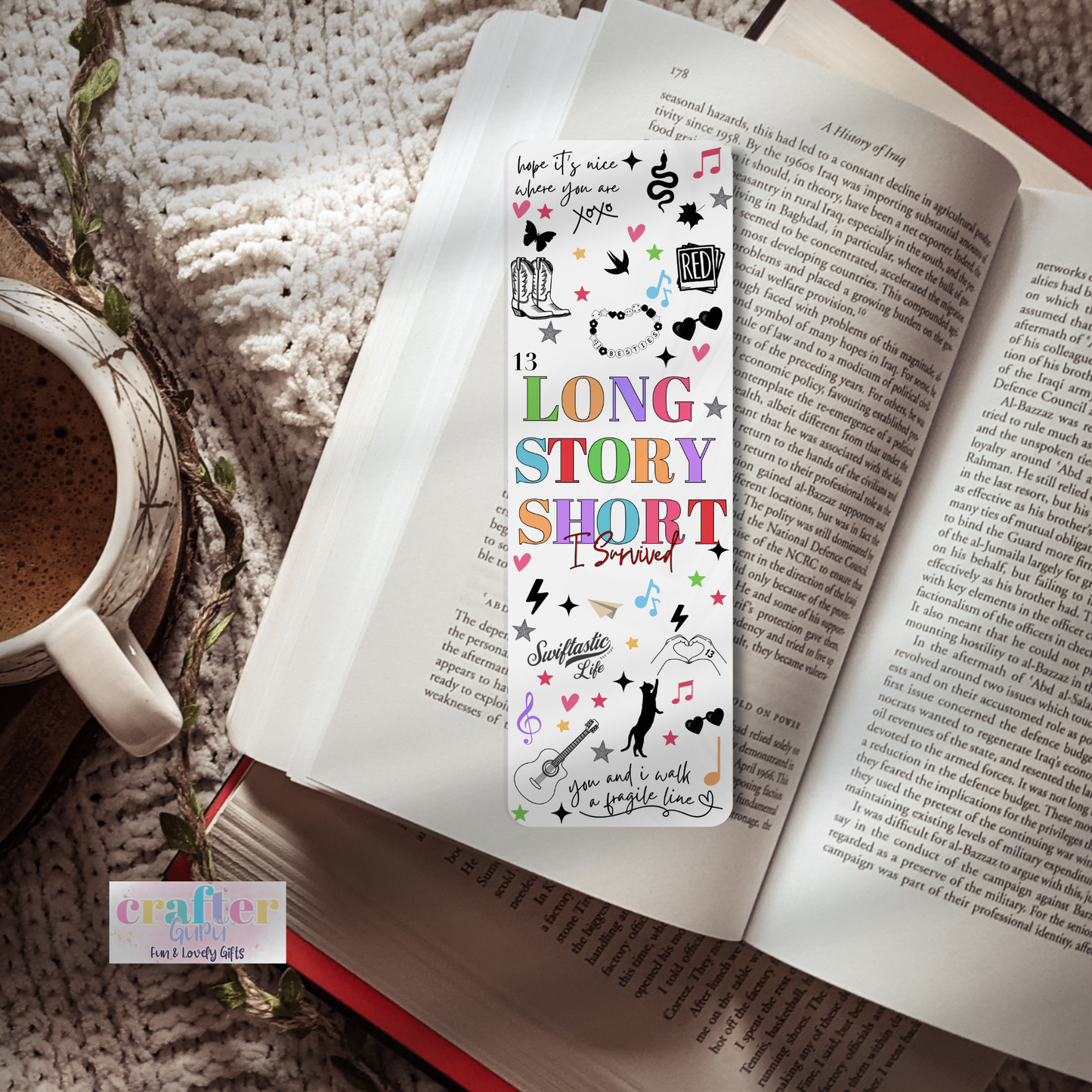 "Long Story Short, I Love Books" – Fun & Aesthetic Bookmark