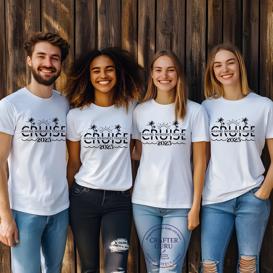 Cruise 2025 T-Shirt – “Making Memories Together” Matching Family Shirt (unisex Adult Tees)