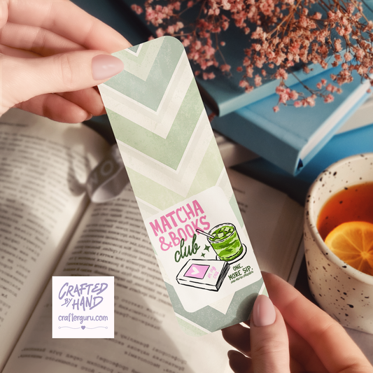 Matcha & Books Bookmark – Cozy Book Lover Gift | BMK-001