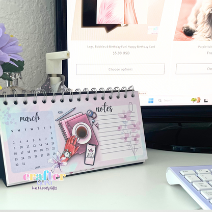 2025 Desk Calendar for Girl Bosses – Elegant & Stylish Table Calendar – Perfect Gift for Women in Charge!