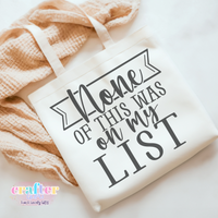 List Tote Bag