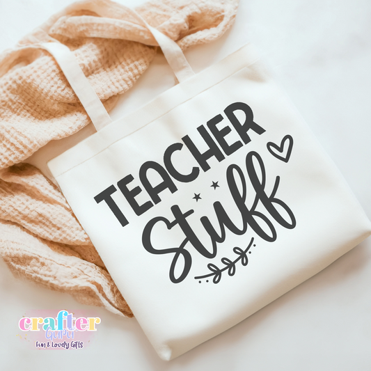 Teacher Stuff Tote Bag