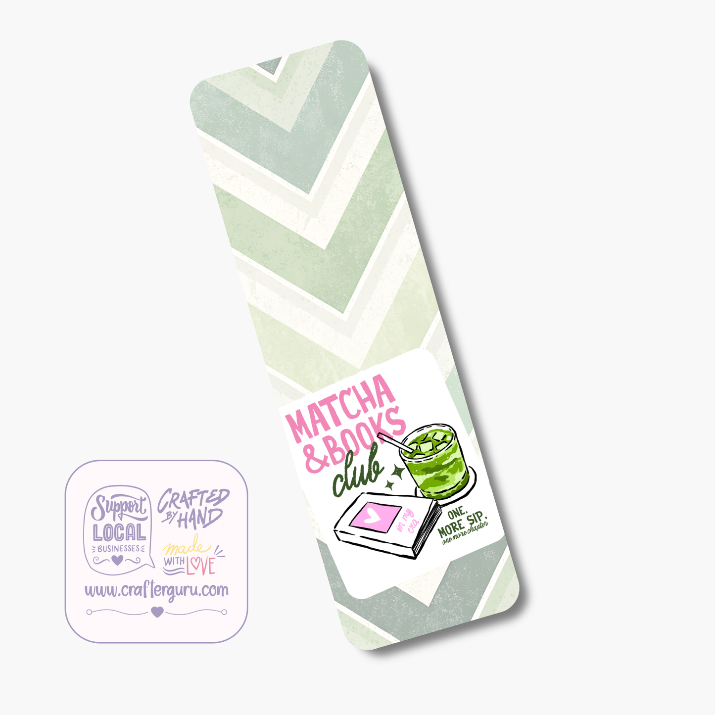 Matcha & Books Bookmark – Cozy Book Lover Gift | BMK-001