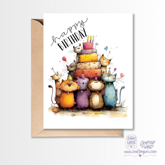 Party Cats Birthday Card GC-033