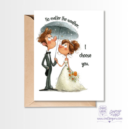 I Choose You Wedding Card GC-040