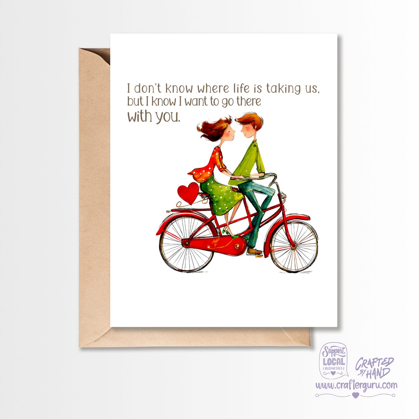 I Want to Go There With You – Meaningful Love Greeting Card VGC-015