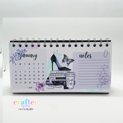 2025 Desk Calendar for Girl Bosses – Elegant & Stylish Table Calendar – Perfect Gift for Women in Charge!