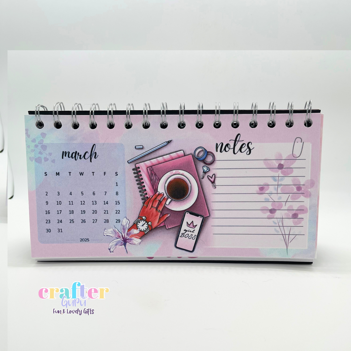 2025 Desk Calendar for Girl Bosses – Elegant & Stylish Table Calendar – Perfect Gift for Women in Charge!