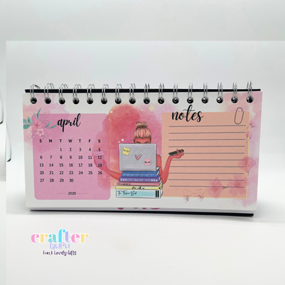 2025 Desk Calendar for Girl Bosses – Elegant & Stylish Table Calendar – Perfect Gift for Women in Charge!