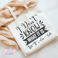 It's on sale Funny Tote Bag