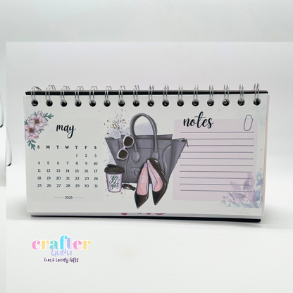 2025 Desk Calendar for Girl Bosses – Elegant & Stylish Table Calendar – Perfect Gift for Women in Charge!