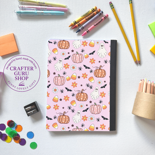 Personalized Halloween Ghost Notebook 👻 CN0010