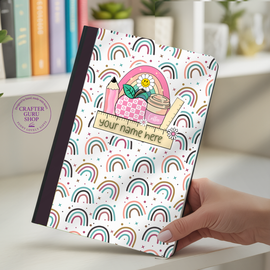 Personalized Rainbow Teacher Notebook 🌈CN0011