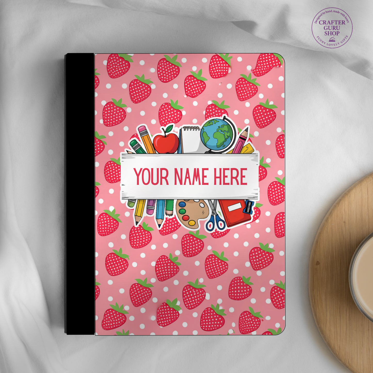 Personalized Strawberry School Notebook 🍓📚 CN0017