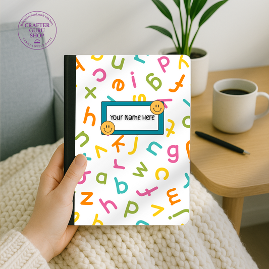Personalized Alphabet Notebook 🌈✏️CN0019