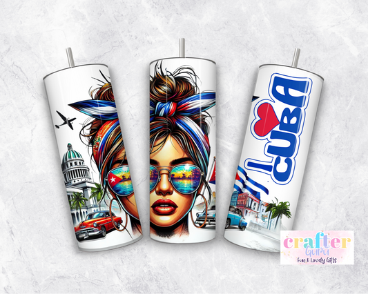 Cuba Girl Tumbler CGFLG18