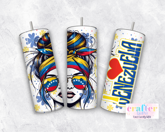 Venezuela Girl Tumbler CGFLG17