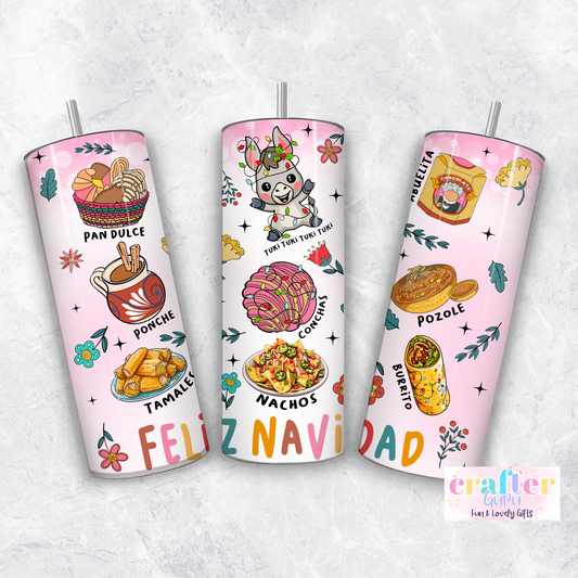 Feliz Navidad, Christmas Mexican Tumbler CGFLG44