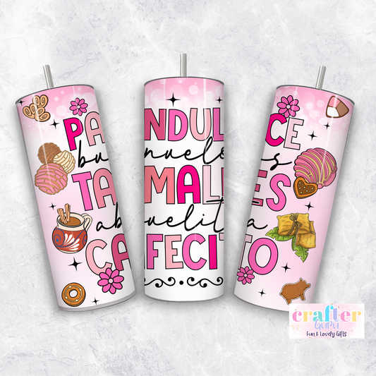 Pan dulce, Tamales, Cafecito, Christmas Mexican Tumbler CGFLG43