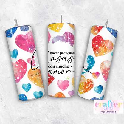 Custom Text  Heart Tumbler CGFLG50