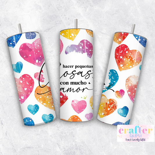 Custom Text  Heart Tumbler CGFLG50