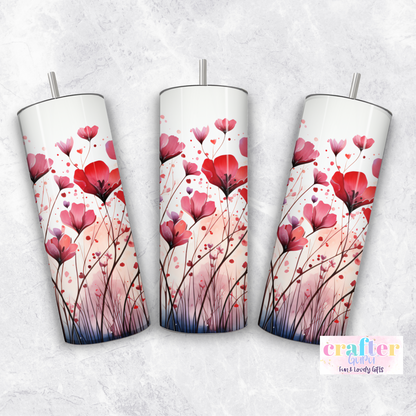 Heart & Flowers Tumbler CGFLG33