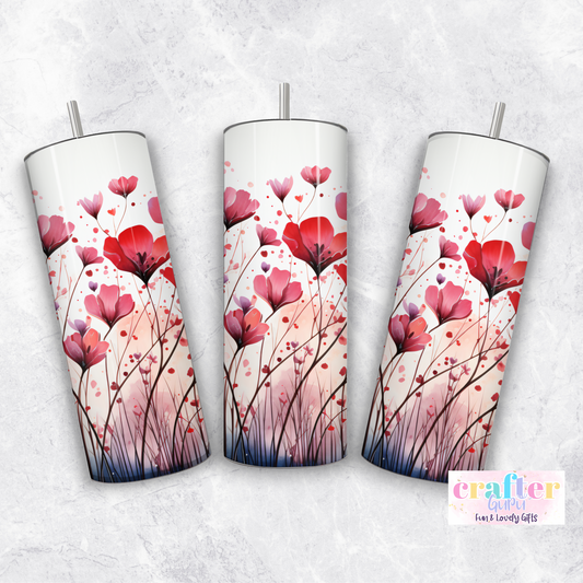 Heart & Flowers Tumbler CGFLG33