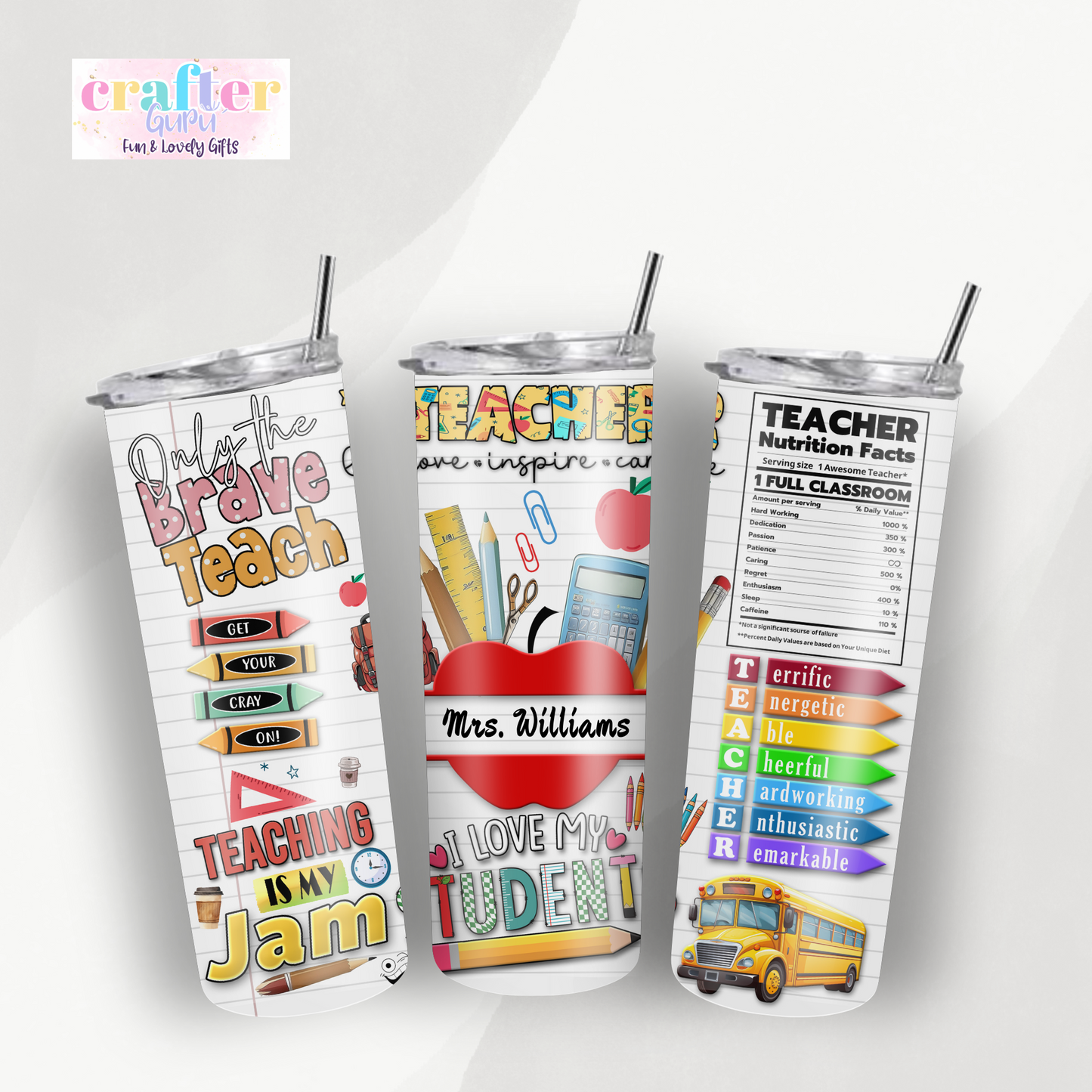 Custom Teacher Tumbler,Teacher Appreciation Gift CGFLG9