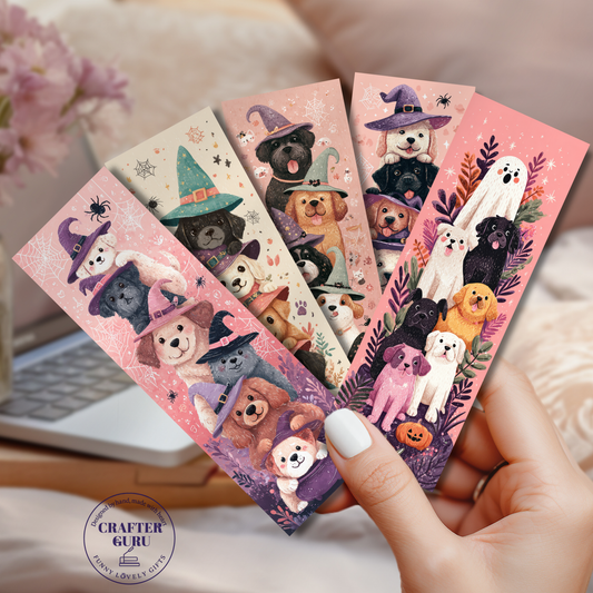 Halloween Dog Witch Bookmark Collection – Limited Edition