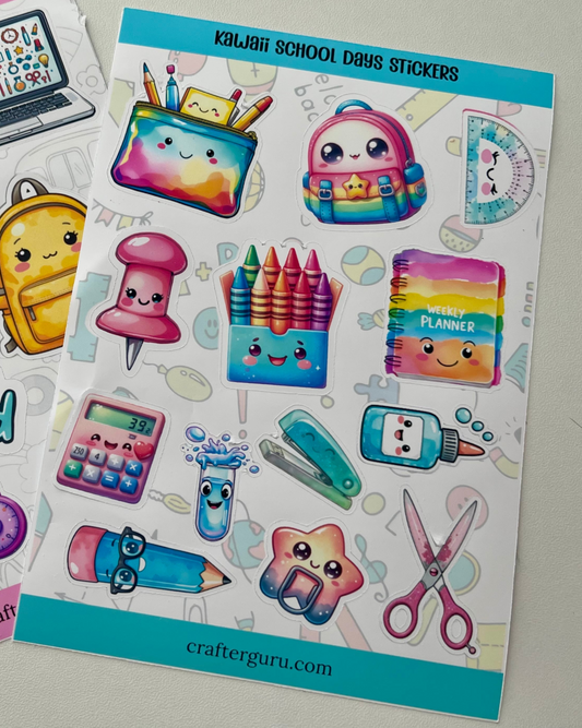 Kawaii School Days Stickers Sheet SS0001