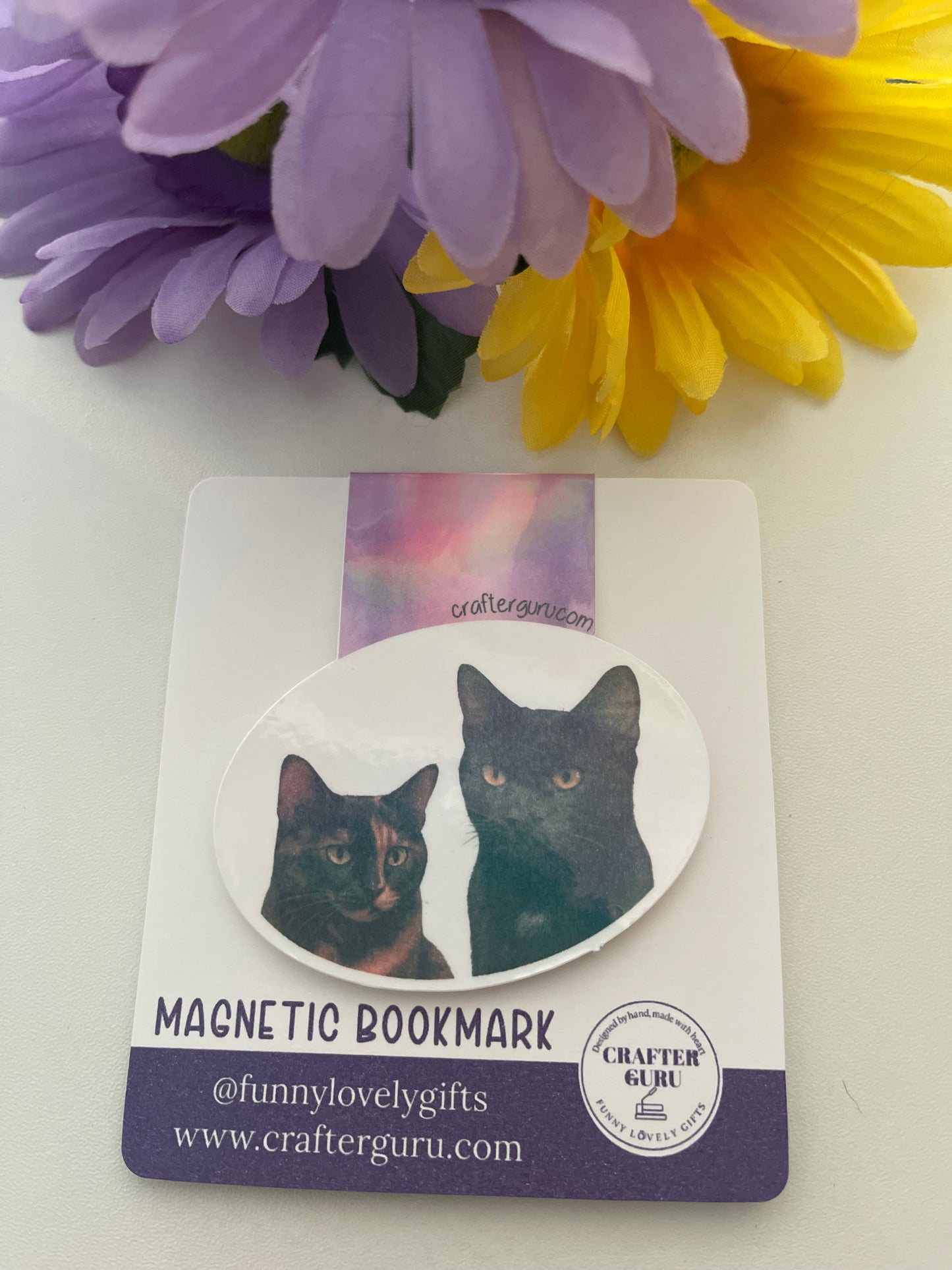 Custom Pet Photo Magnetic Bookmark – Handmade & Laminated Gift for Animal Lovers