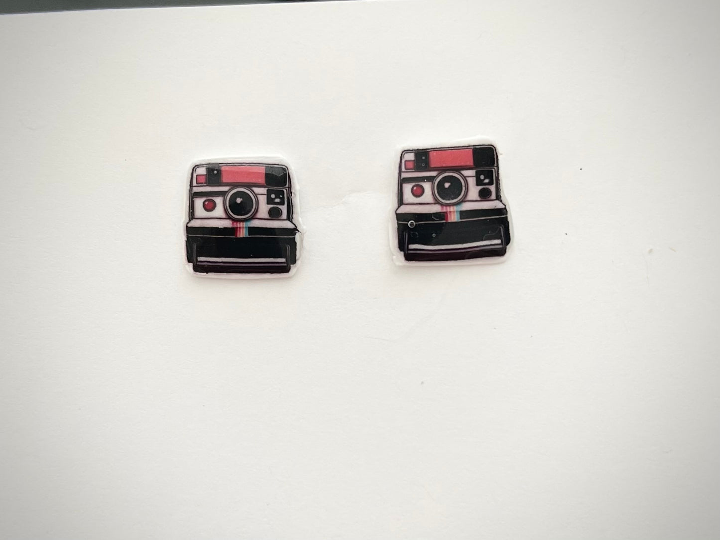 Retro Polaroid Camera Handmade Earrings