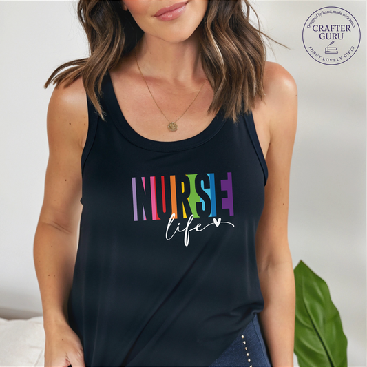 Nurse Life – Wear It With Pride( Ladies RACERBACK TANK )