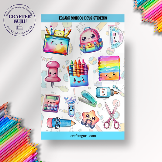 Kawaii School Days Stickers Sheet SS0001