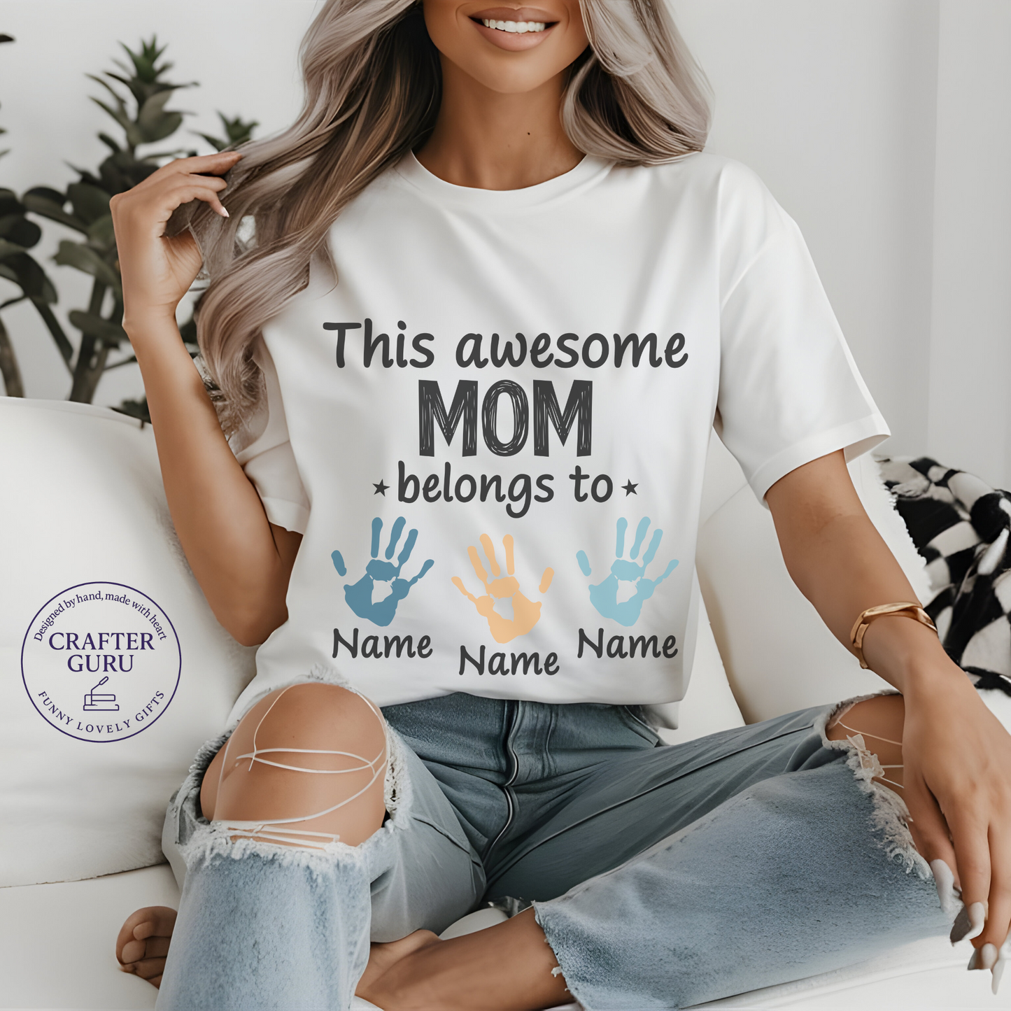 Custom Mom T-Shirt – This Awesome Mom (unisex Adult Tees)