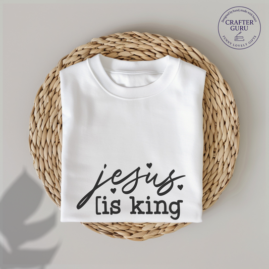 Jesus Is King – Minimalist Christian (unisex Adult Tees)