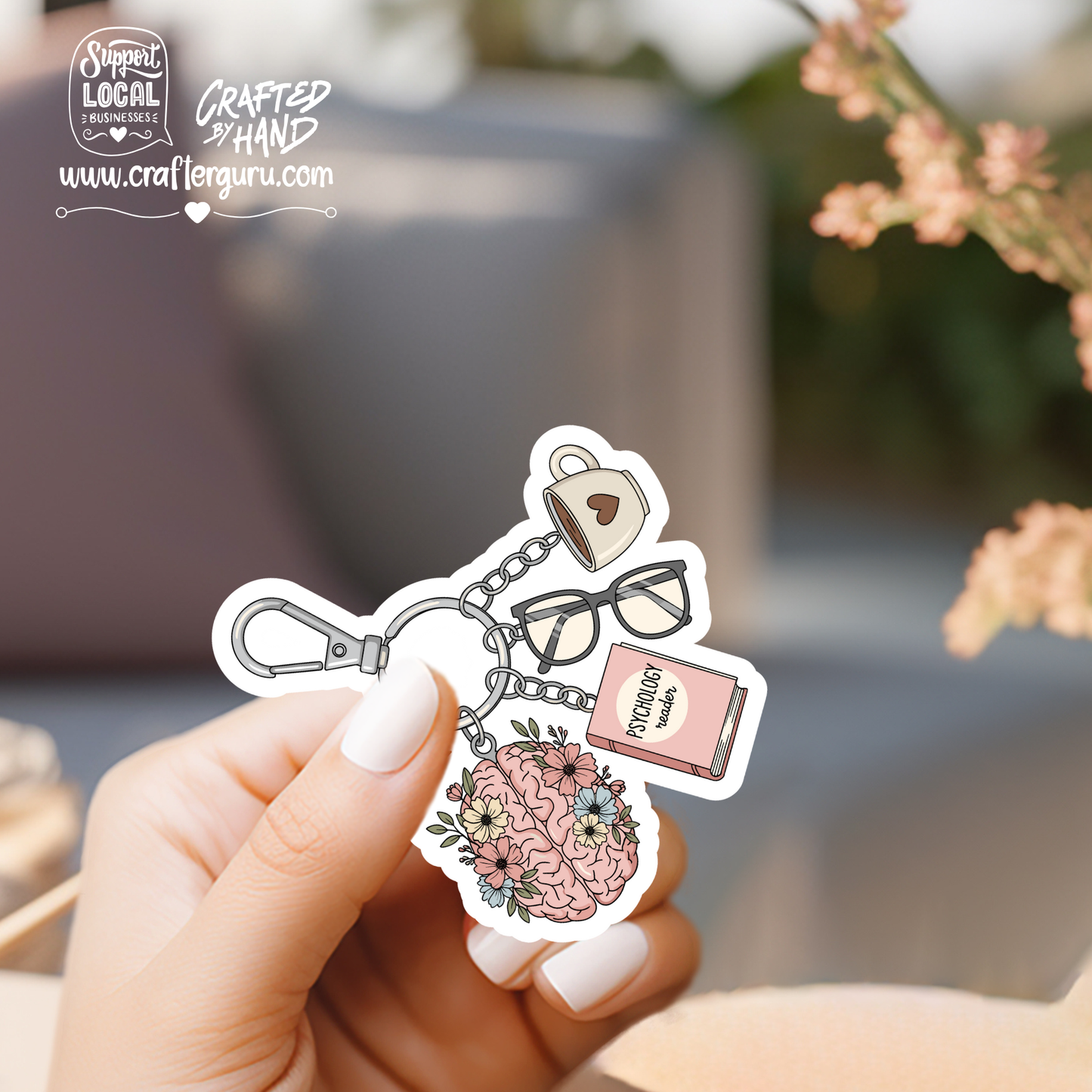 Bookish Genre Charms Sticker - Fantasy, Sci-Fi & Psychology Reader Gifts - Waterproof Kindle Decal- STK-005