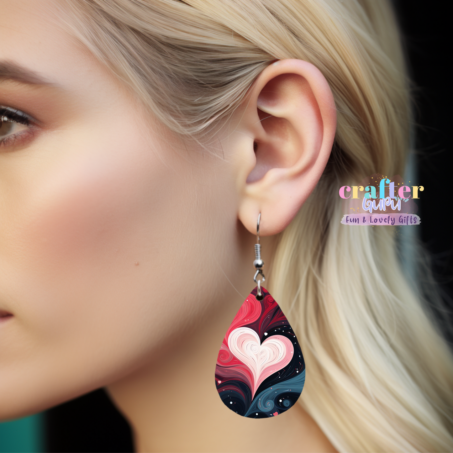 Valentine Teardrop Earring  #1012