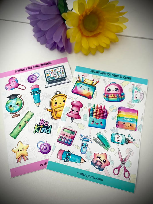 School Vibes Only Stickers Sheet SS0002